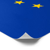 Poster Drapeau de l'Union européenne (Coin)