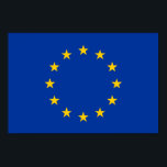 Poster Drapeau de l'Union européenne<br><div class="desc">Drapeau patriotique de l'Union européenne.</div>