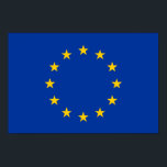 Poster Drapeau de l'Union européenne<br><div class="desc">Drapeau patriotique de l'Union européenne.</div>