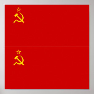 Poster Drapeau de l'Union soviétique