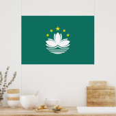 Poster Drapeau de Macao (Cuisine)
