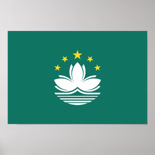 Poster Drapeau de Macao (Devant)