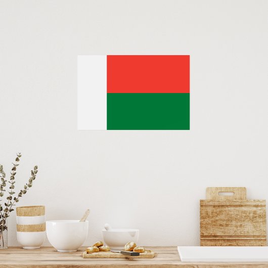 Poster Drapeau de Madagascar (Cuisine)