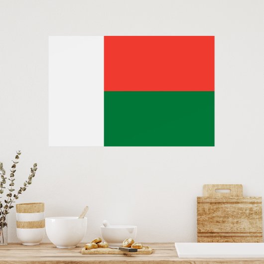 Poster Drapeau de Madagascar (Cuisine)
