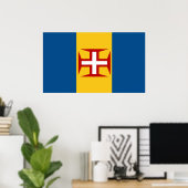 Poster Drapeau de Madère (Bureau à domicile)