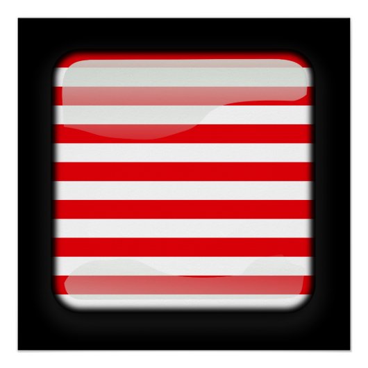 Poster Drapeau de Malaisie (Devant)