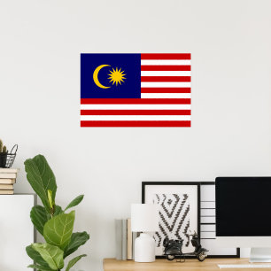 Poster Drapeau de Malaisie