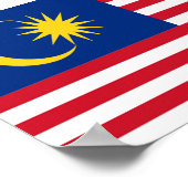 Poster Drapeau de Malaisie (Coin)