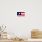 Poster Drapeau de Malaisie (Cuisine)