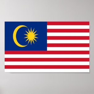 Poster Drapeau de Malaisie