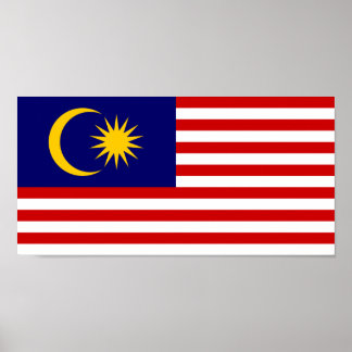 Poster Drapeau de Malaisie