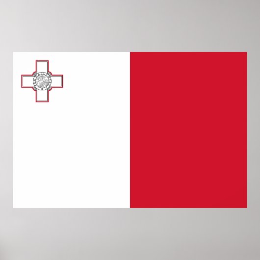 Poster Drapeau de Malte (Devant)