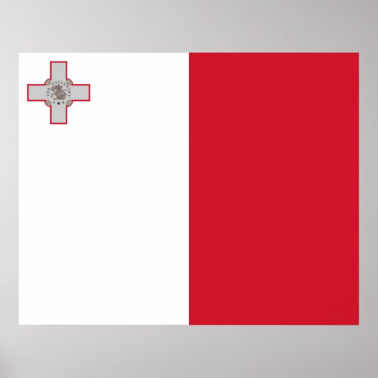 Poster Drapeau de Malte (Devant)