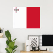 Poster Drapeau de Malte (Bureau à domicile)