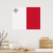 Poster Drapeau de Malte (Cuisine)
