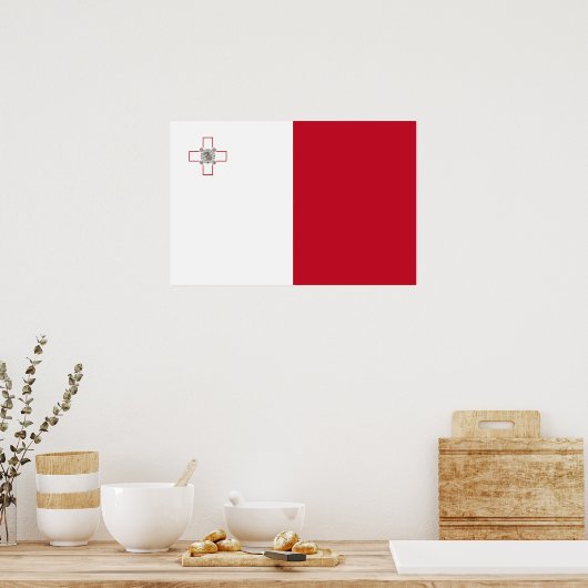Poster Drapeau de Malte (Cuisine)