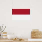 Poster Drapeau de Monaco (Cuisine)