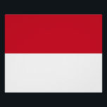 Poster Drapeau de Monaco<br><div class="desc">Drapeau patriotique de Monaco.</div>