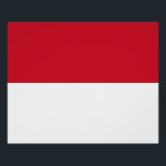 Poster Drapeau de Monaco<br><div class="desc">Drapeau patriotique de Monaco.</div>