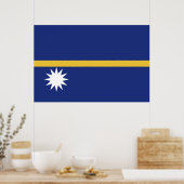 Poster Drapeau de Nauru (Cuisine)