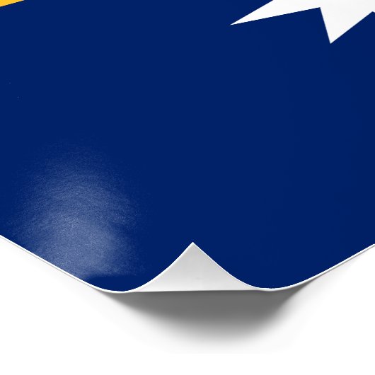 Poster Drapeau de Nauru (Coin)