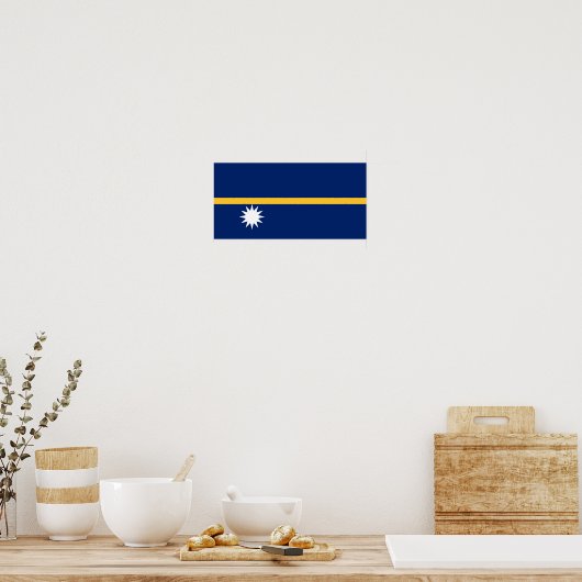 Poster Drapeau de Nauru (Cuisine)
