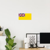 Poster Drapeau de Niue (Bureau à domicile)