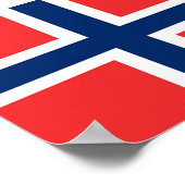 Poster Drapeau de Norway (Coin)