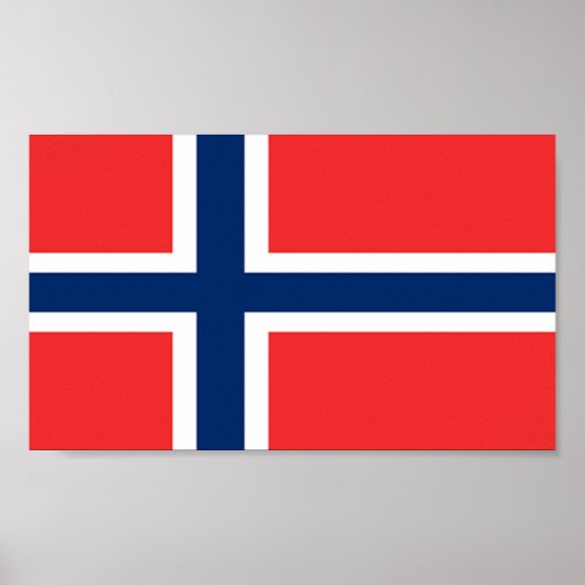 Poster Drapeau de Norway (Devant)
