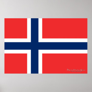 Poster Drapeau de Norway