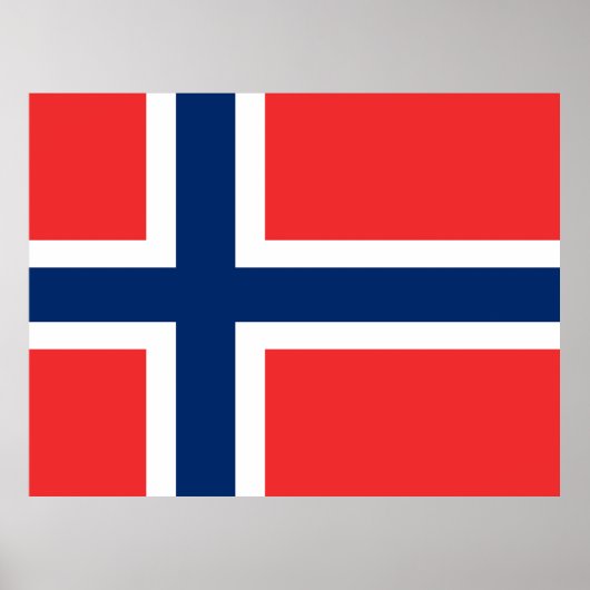 Poster Drapeau de Norway (Devant)
