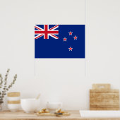 Poster Drapeau de Nouvelle-Zélande (Cuisine)