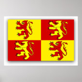 Poster Drapeau de Owain Glyndwr, Royaume-Uni (Devant)