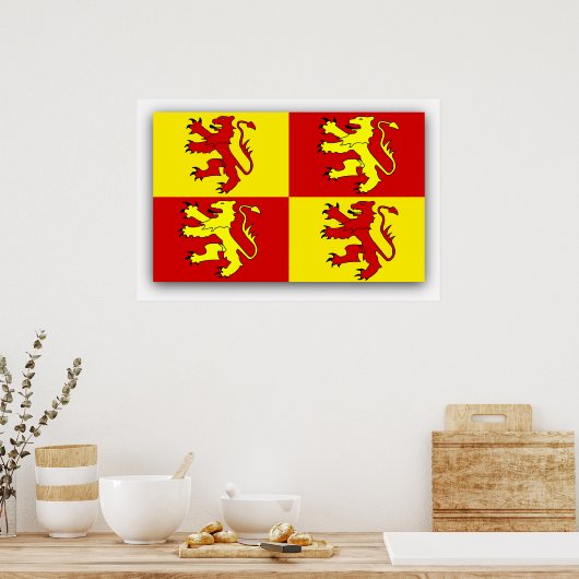 Poster Drapeau de Owain Glyndwr, Royaume-Uni (Cuisine)