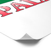 Poster Drapeau de Palestine (lcdp) drapeau de la Palestin (Coin)