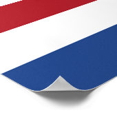 Poster Drapeau de Pays-Bas (Coin)