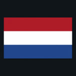 Poster Drapeau de Pays-Bas<br><div class="desc">Ce design est l'une des nombreuses créations internationales uniques de République des Pays et est une excellente façon de montrer votre fierté nationale. Le design est personnalisable et est disponible sur chemises,  tabliers,  débardeurs,  mugs,  steins,  mouspads,  porte - clés,  autocollants de pare-chocs,  casquettes et de nombreux autres produits cool.</div>
