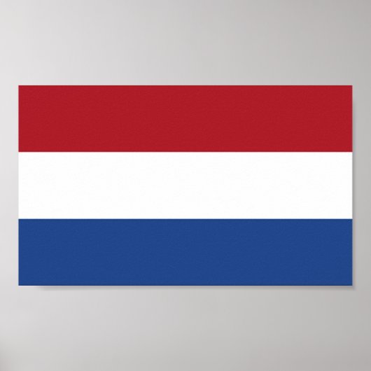 Poster Drapeau de Pays-Bas (Devant)