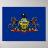 Poster Drapeau de Pennsylvanie (Devant)