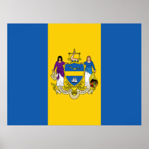 Poster Drapeau de Philadelphie, Pennsylvanie