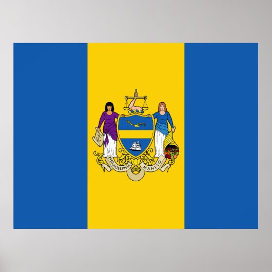Poster Drapeau de Philadelphie, Pennsylvanie (Devant)