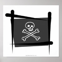 Drapeau de pinceau pirate