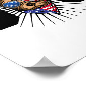 Poster Drapeau de port de chien (Coin)