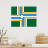 Poster Drapeau de Portland (Oregon) (Cuisine)