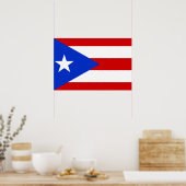 Poster Drapeau de Porto Rico (Cuisine)