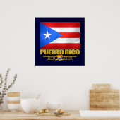 Poster Drapeau de Porto Rico (Cuisine)