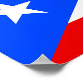 Poster Drapeau de Porto Rico (Coin)