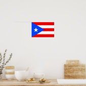 Poster Drapeau de Porto Rico (Cuisine)