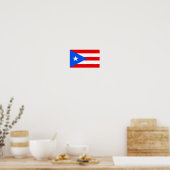 Poster Drapeau de Porto Rico (Cuisine)