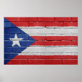 Poster Drapeau de Porto Rico (Devant)